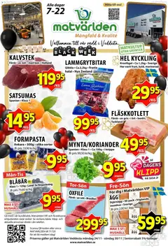 Matvärlden - Black Friday - Förhandsvisning av reklamblad från butik Matvärlden aktuell från 24.11.2025