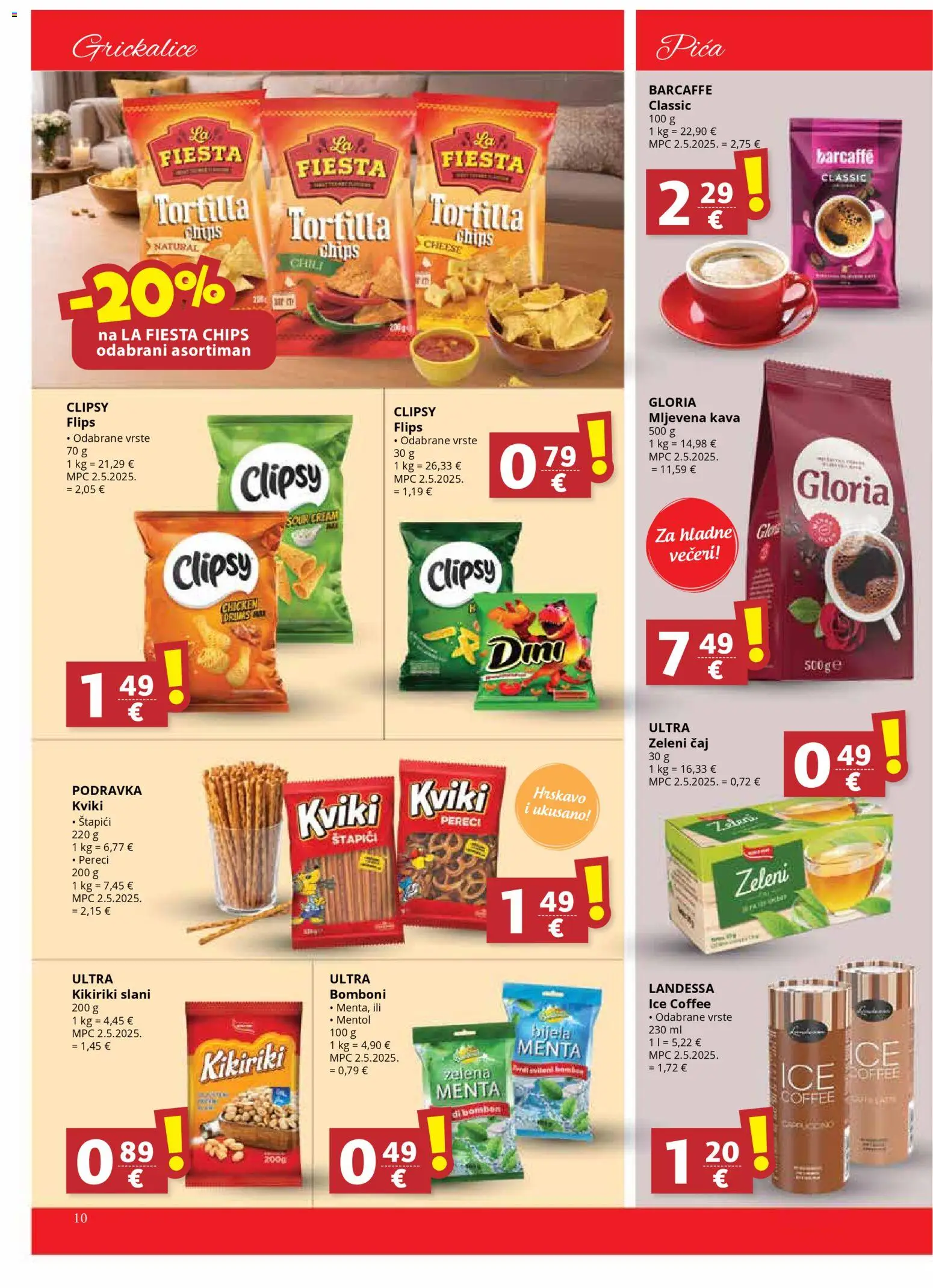 Ribola katalog | vrijedi od 21.01.2026 | Stranica: 10 | Proizvodi: Kava, Bomboni, Kikiriki, Pereci