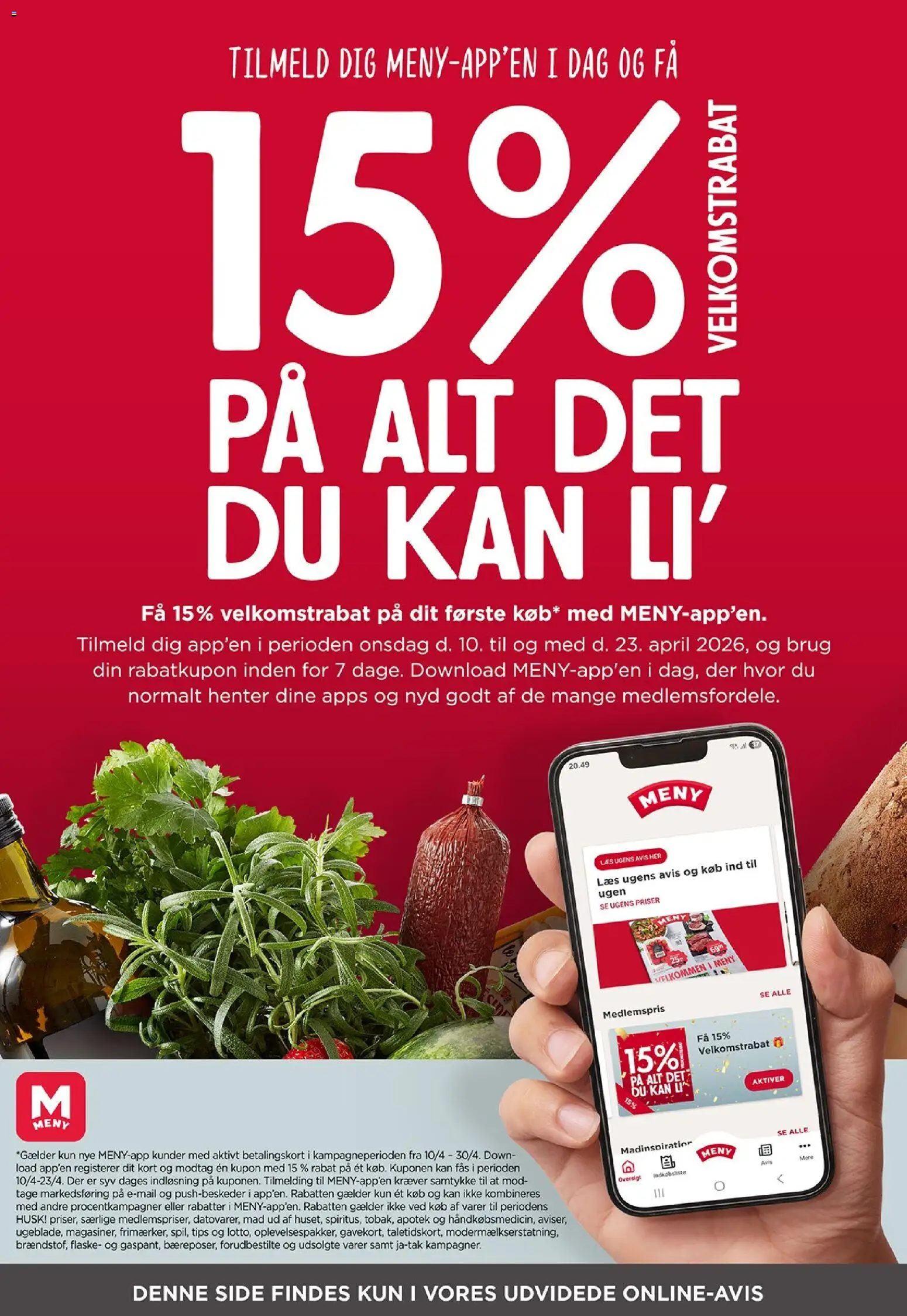 Meny tilbudsavis – gyldig fra 10.04.2026 | Side: 36