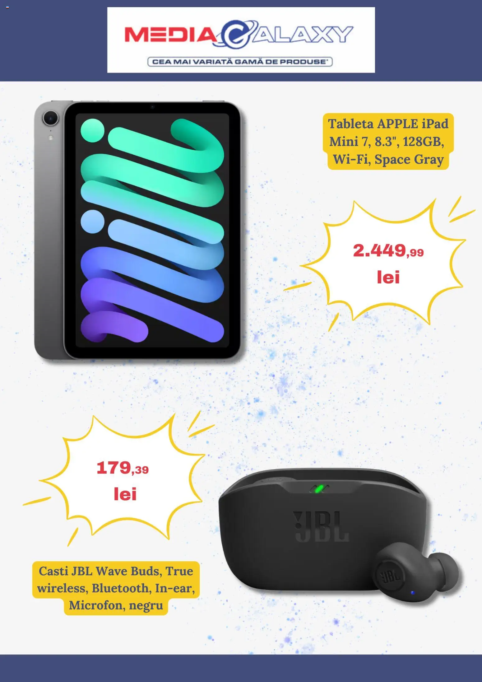 Noul catalog Media Galaxy – valabil de la 05.03.2026 | Pagină: 2 | Produse: Tabletă, Căști, Apple