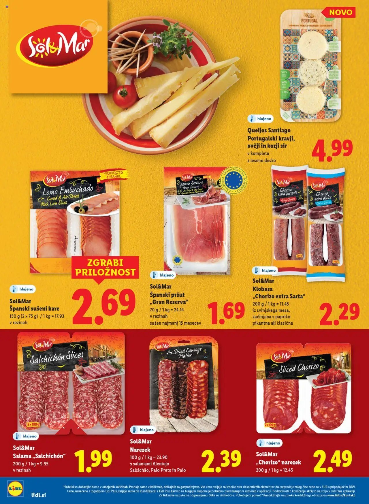 Novi Lidl katalog ponudbe – veljaven od 04.09.2025 | Stran: 40 | Izdelki: Pršut, Sir, Salama, Sol