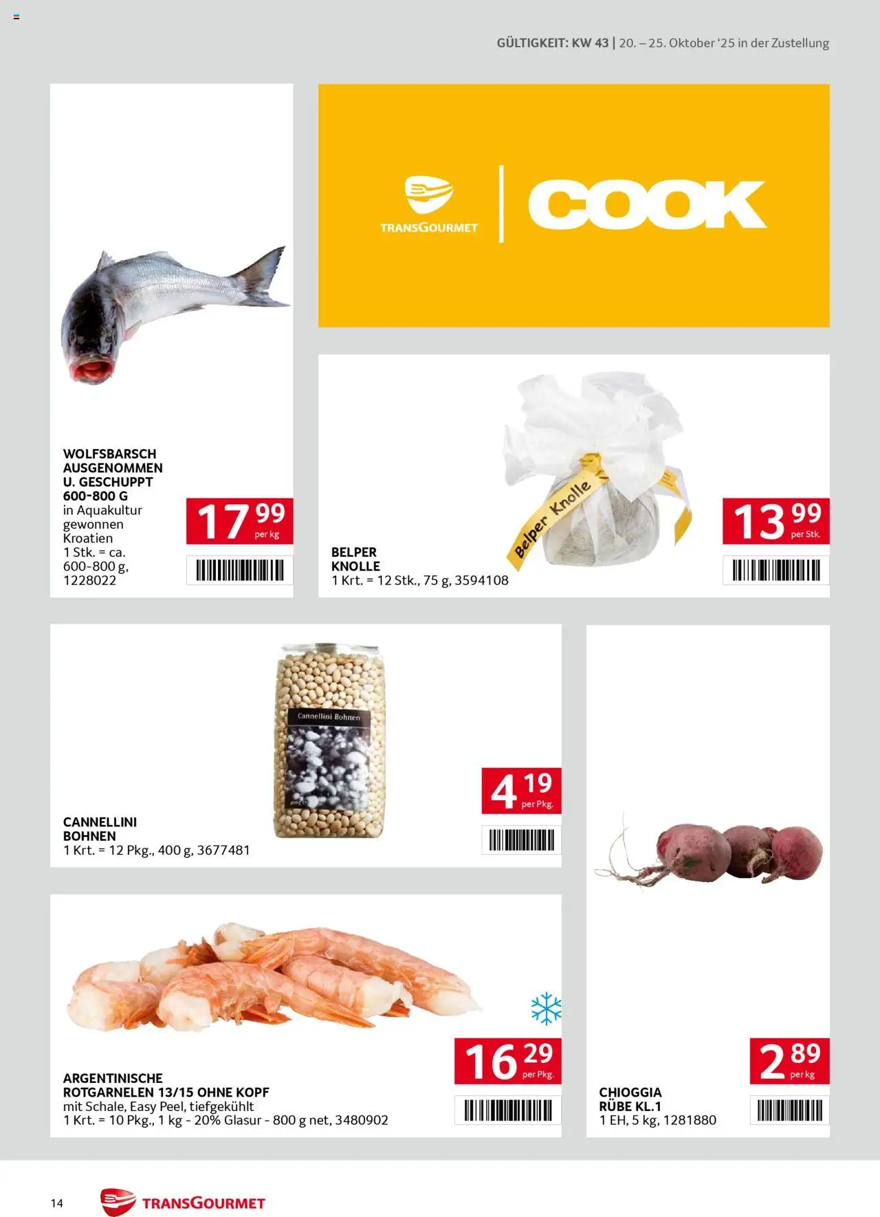 Transgourmet  Zustellaktion gültig ab 20.10.2025 | Seite: 14