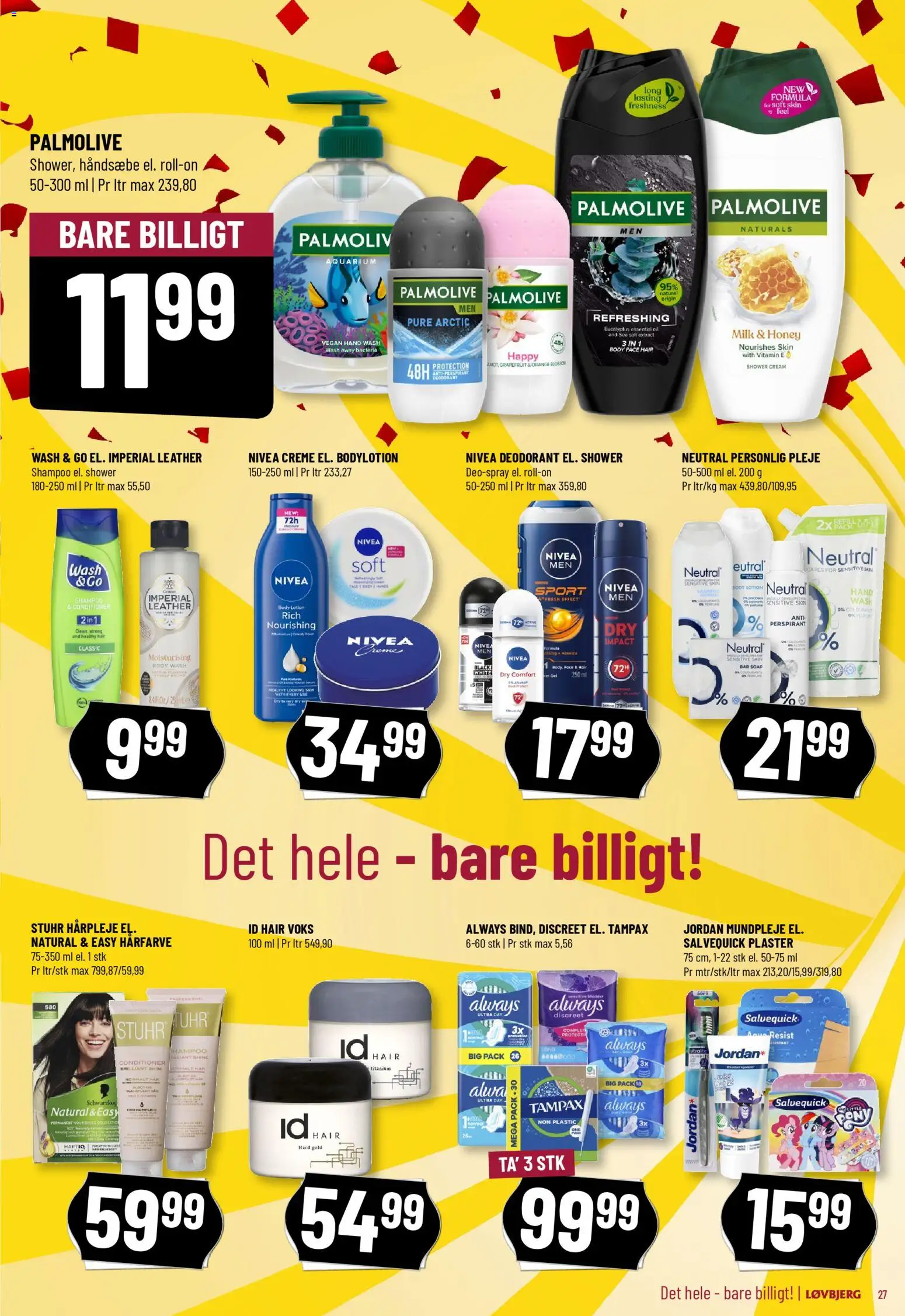 Løvbjerg tilbudsavis – gyldig fra 31.10.2025 | Side: 29 | Produkter: Shampoo, Hårfarve, Creme, Salt