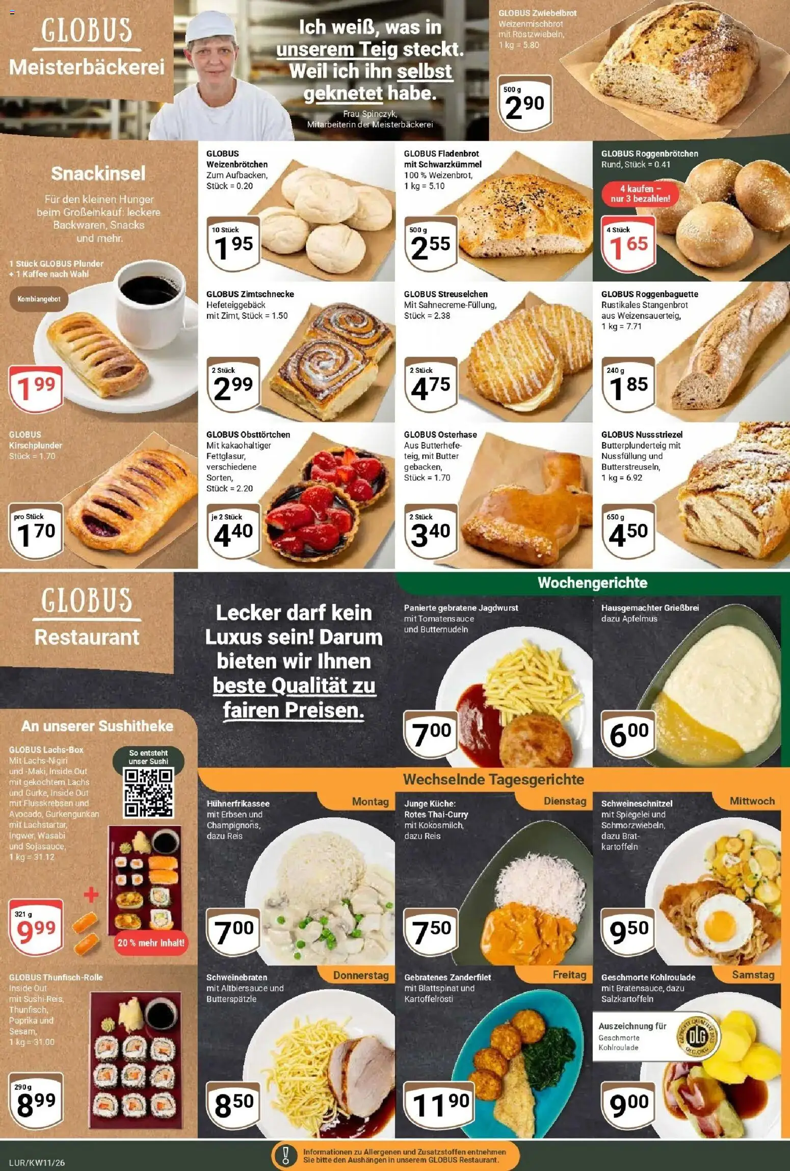 Globus prospekt Hamburg	 – gültig ab 09.03.2026 | Seite: 6 | Produkte: Kaffee, Küche, Lachs, Erbsen