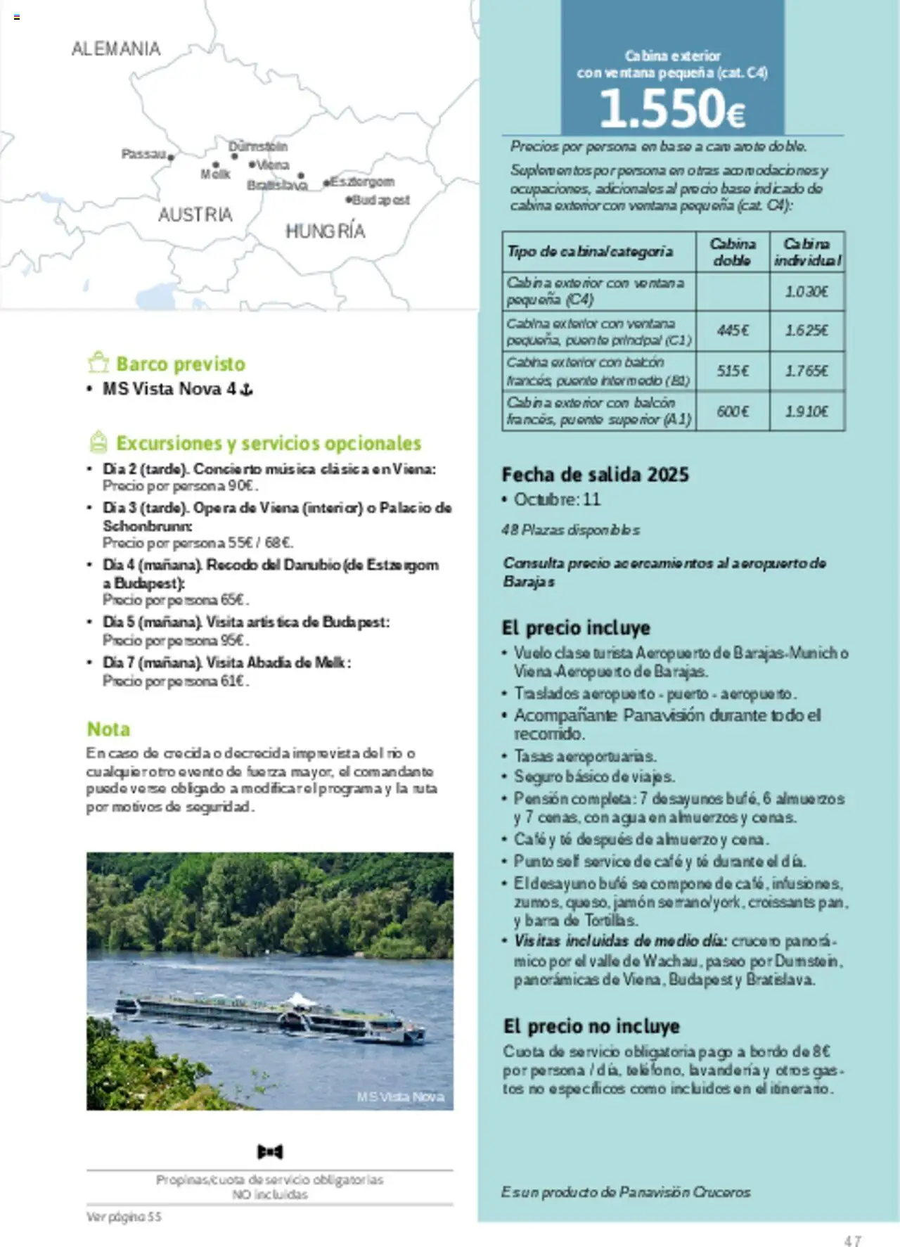 Viajes El Corte Inglés - Catálogo Turismo Social Castilla La Mancha │ válido desde el 03.02.2025 | Página: 47 | Productos: Café, Jamón, Té