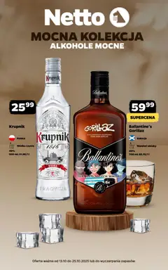 Pogląd oferty "Netto gazetka - Alkohole mocne" - ważna od 13.10.2025