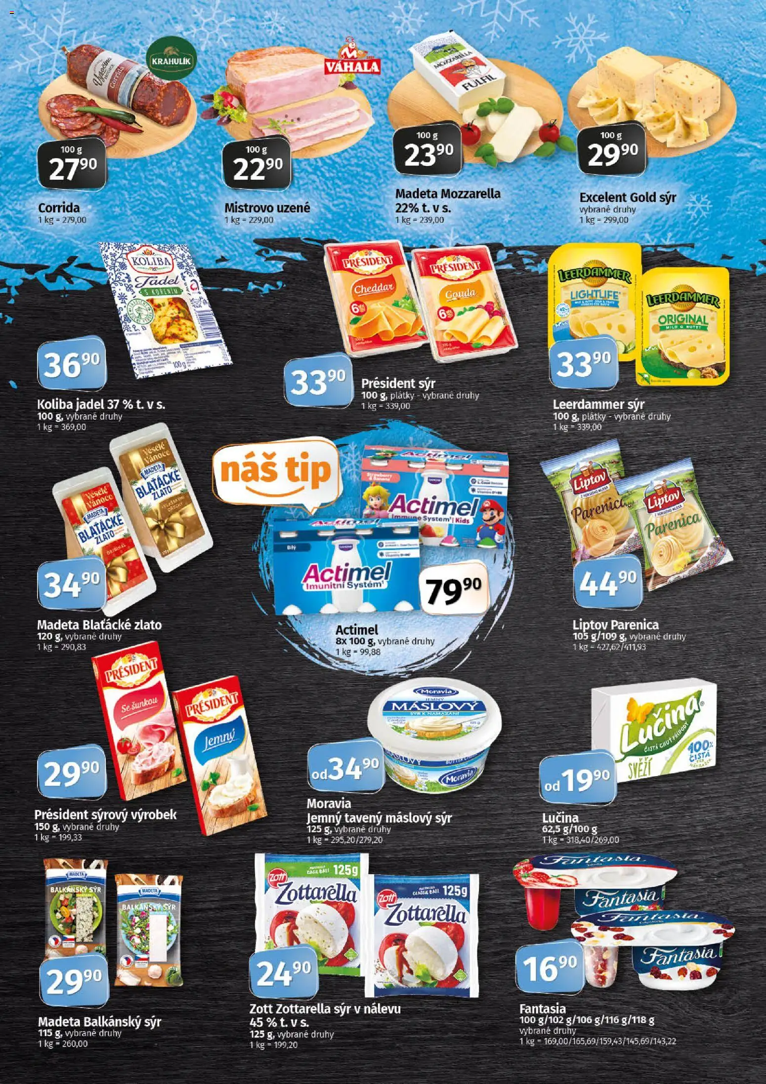 Coop leták - Tip Extra od 10.12.2025 | Strana: 2 | Produkty: Sýr, Lučina, Leerdammer, Mozzarella