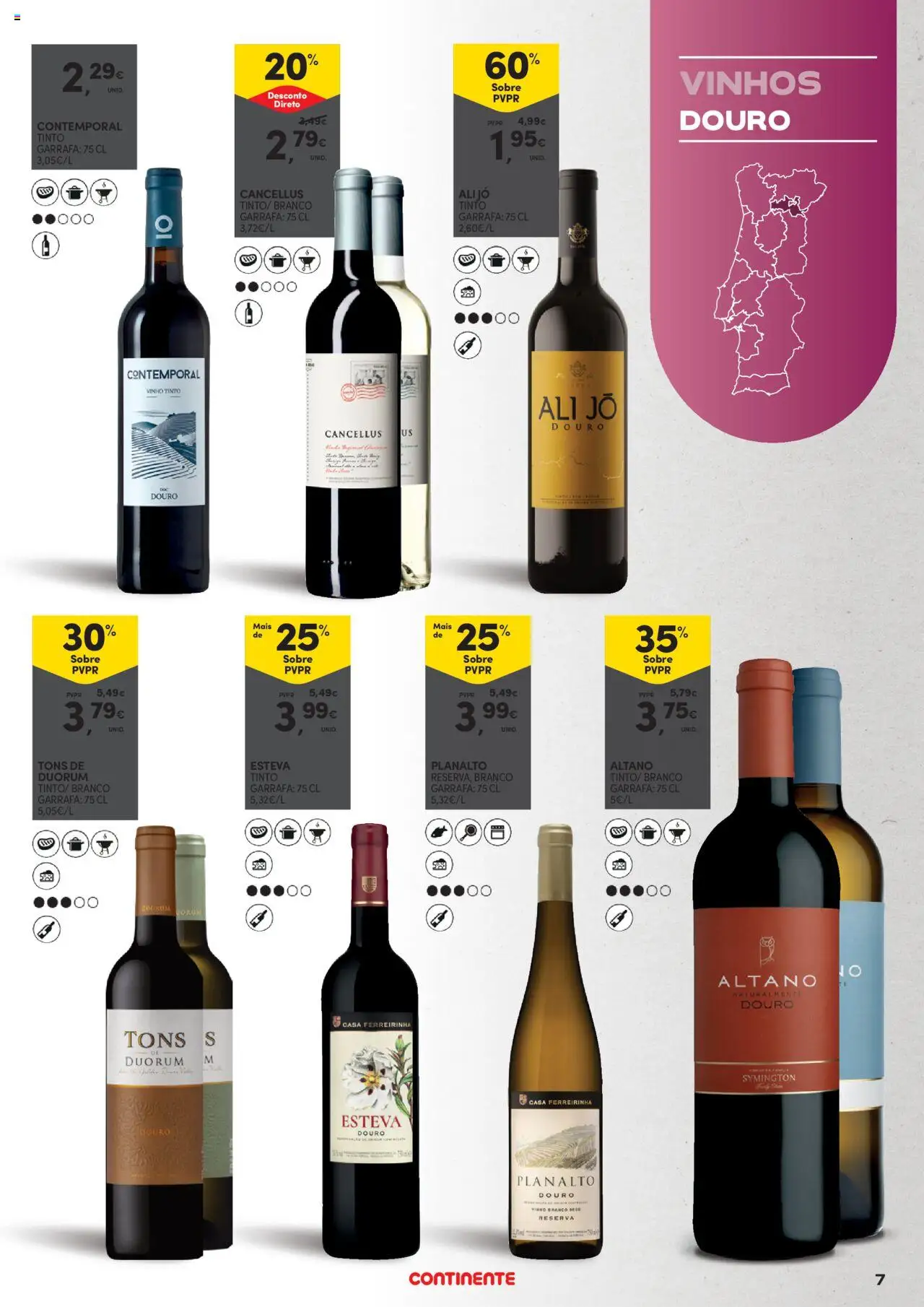 Continente - Vinhos, Enchidos e Queijos: A vida passa a comer com uma boa petiscada │ válido de 23.09.2025 | Página: 7 | Produtos: Vinho, Vinho tinto