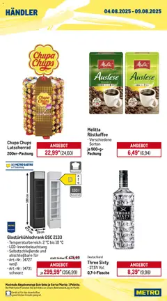 Metro - Wochen-Angebote Händler - gültig ab dem 04.08.2025 | Seite: 2 | Produkte: Melitta, Tür