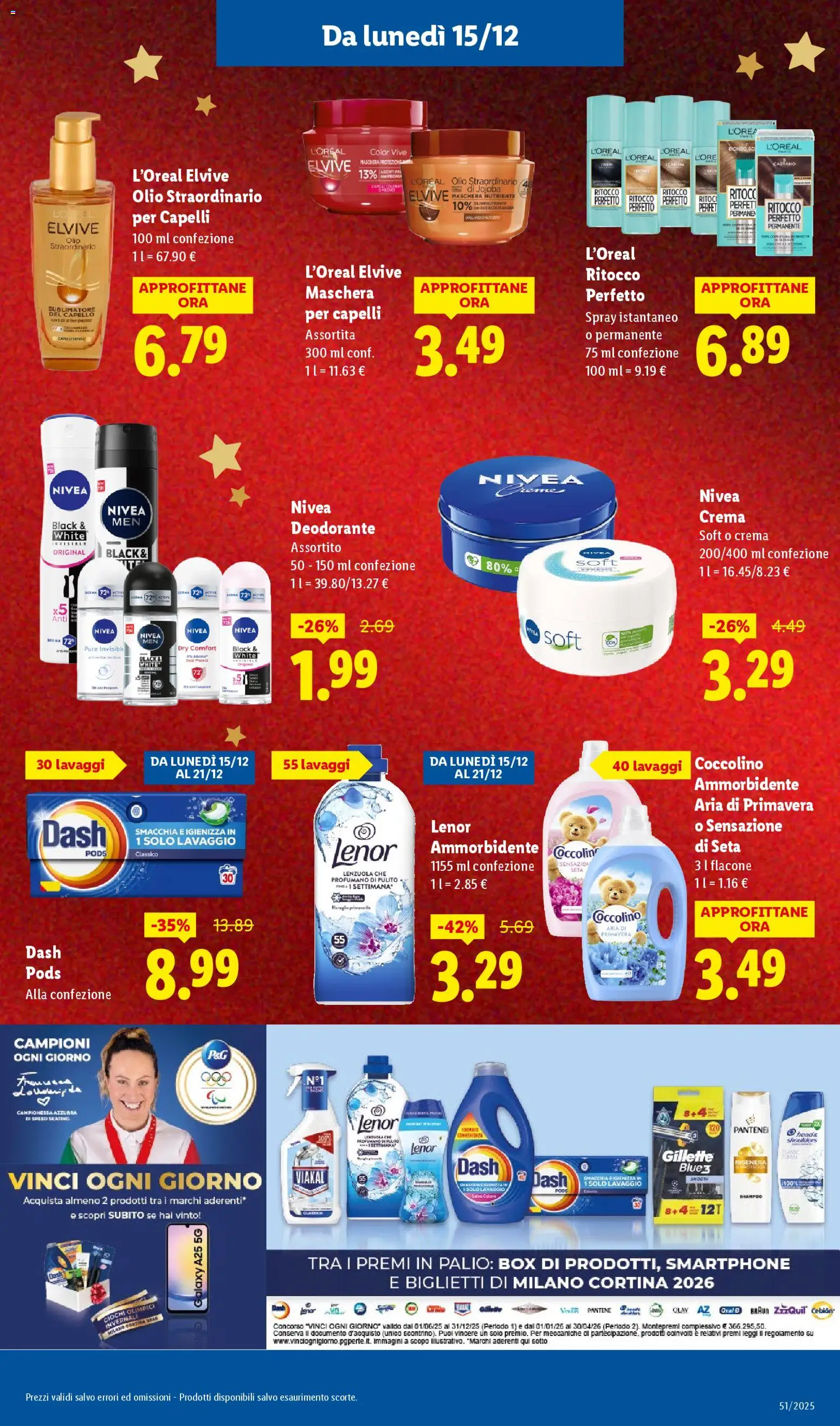 Volantino Lidl del 15.12.2025 | Pagina: 31 | Prodotti: Maschera per capelli, Deodorante, Olio, Vino