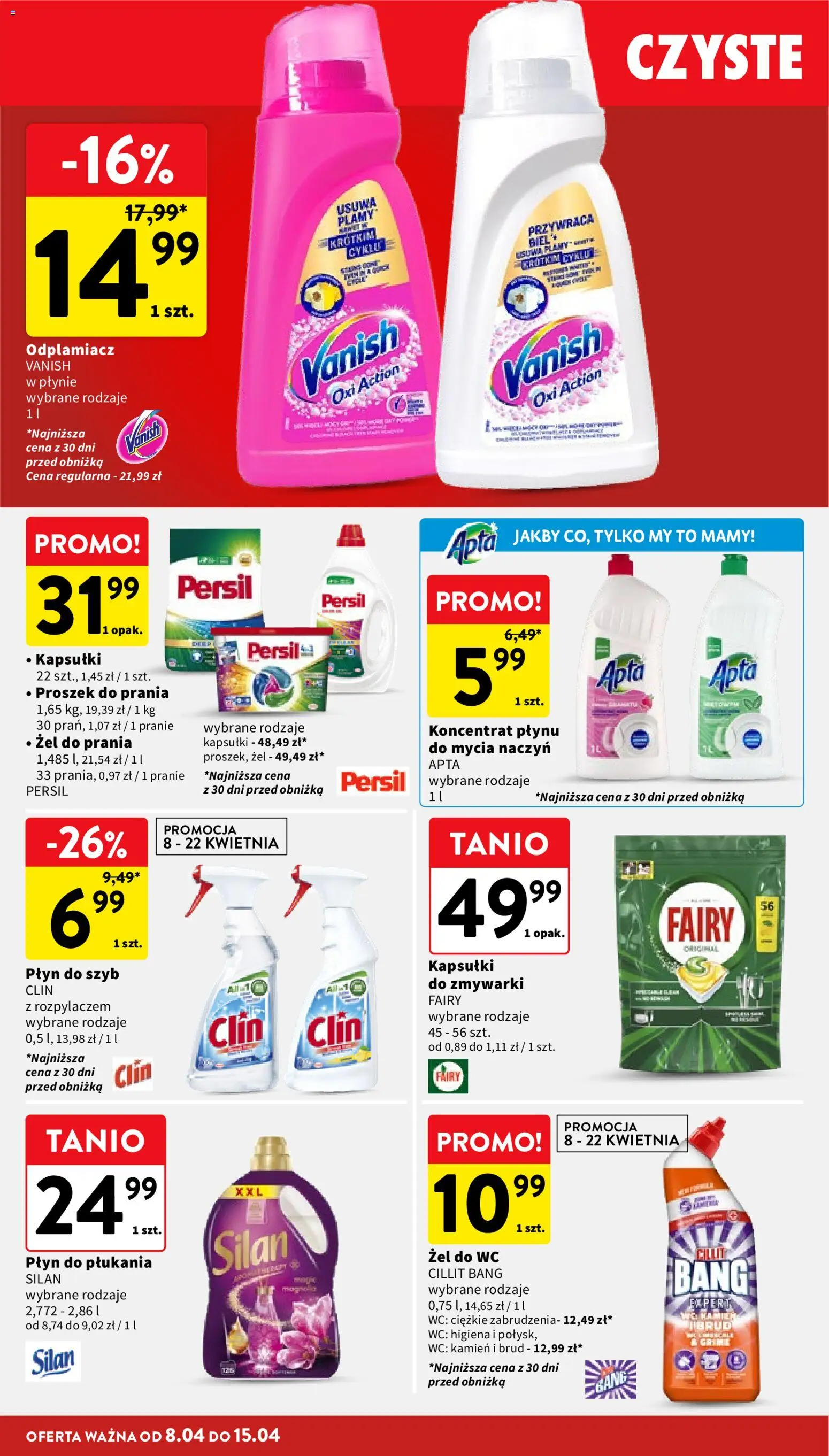 Intermarche gazetka od 08.04.2026 | Strona: 34 | Produkty: Persil, Fairy, Proszek do prania, Odplamiacz