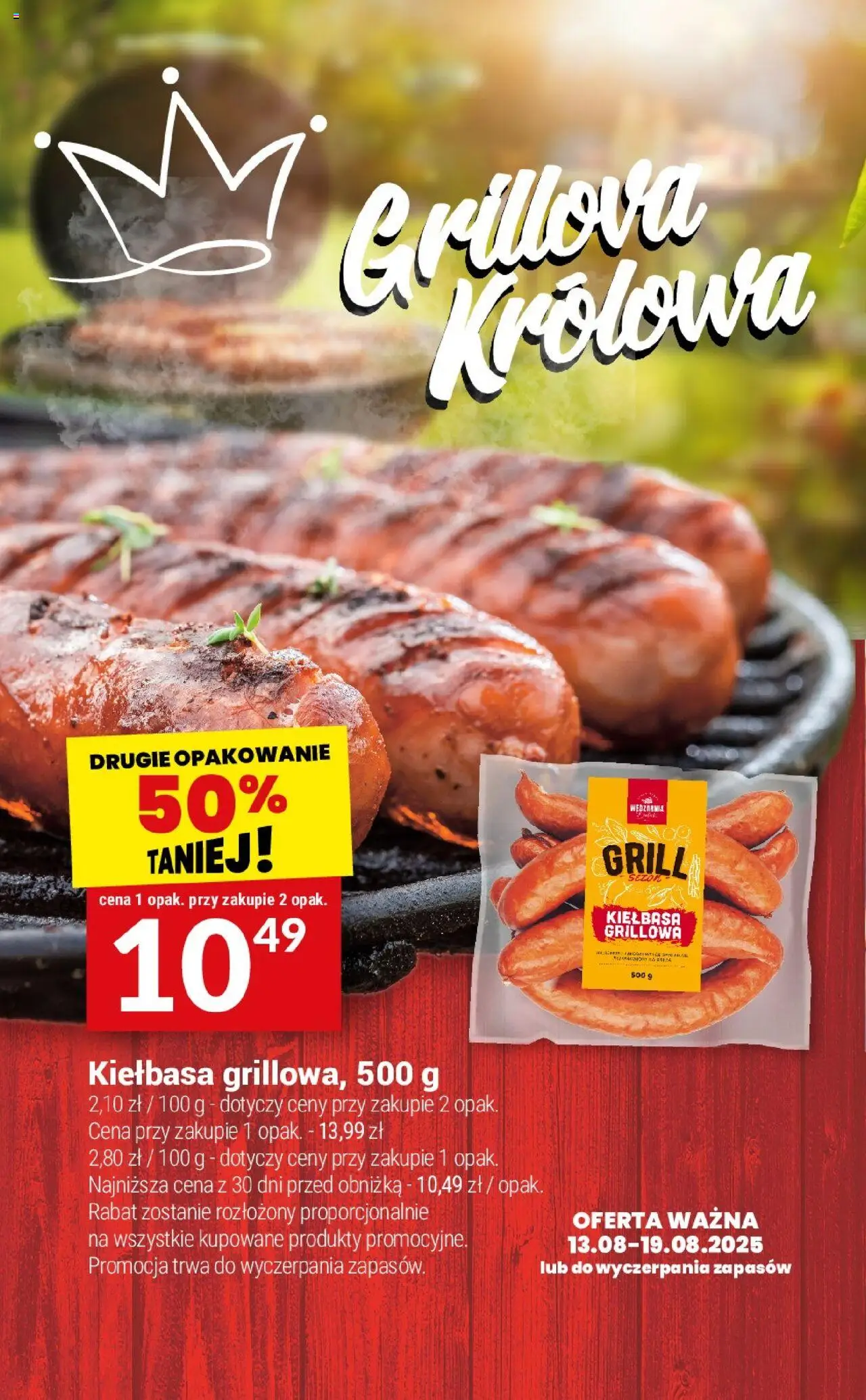 Twój Market Gazetka - Grill na weekend od 14.08.2025 | Strona: 2 | Produkty: Kiełbasa, Grill