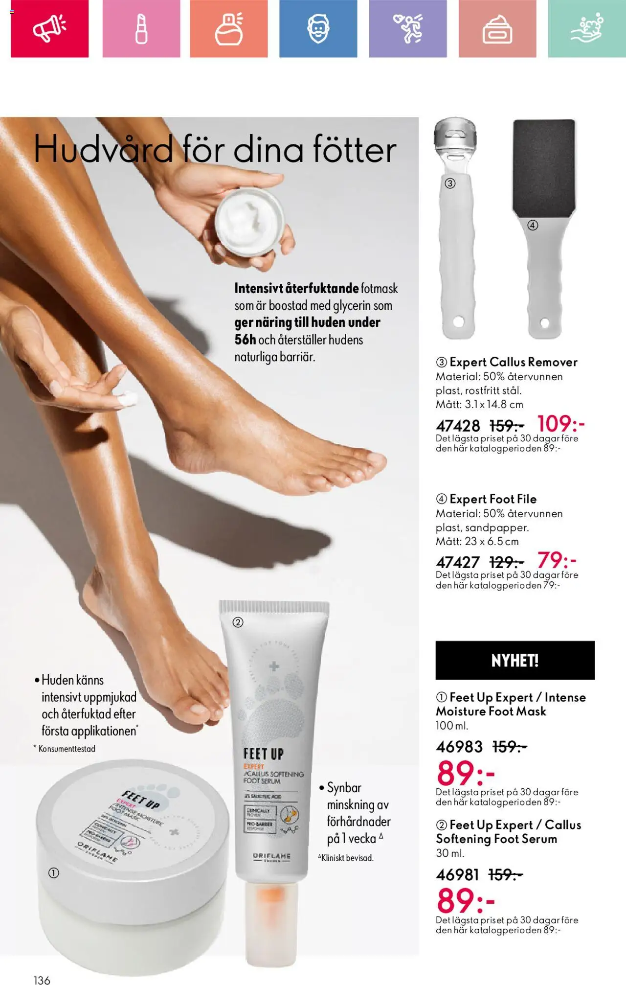Oriflame reklamblad aktuell från 01.06.2025 | Sida: 136 | Produkter: Mask, Serum