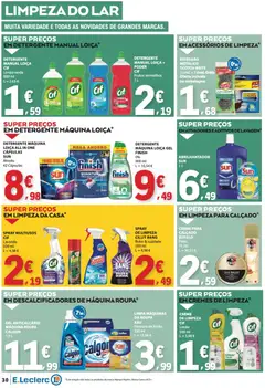 Pré-visualização E.Leclerc folheto válido de 26.03.2026 | Página: 30 | Produtos: Esfregão, Abrilhantador, Detergente, Creme