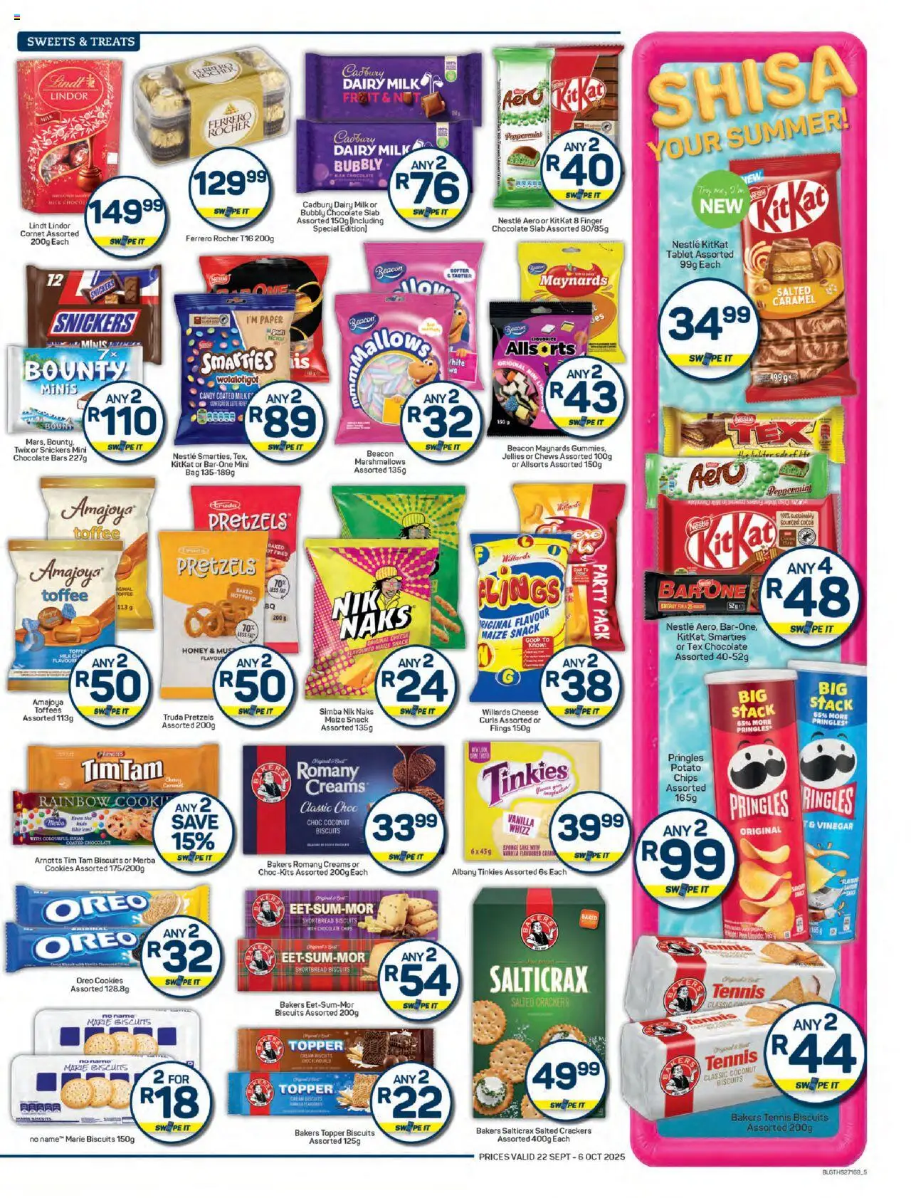 New Pick n Pay catalogue – valid from 22.09.2025 | Page: 5 | Products: Tablet, Bag, Chips, Sugar