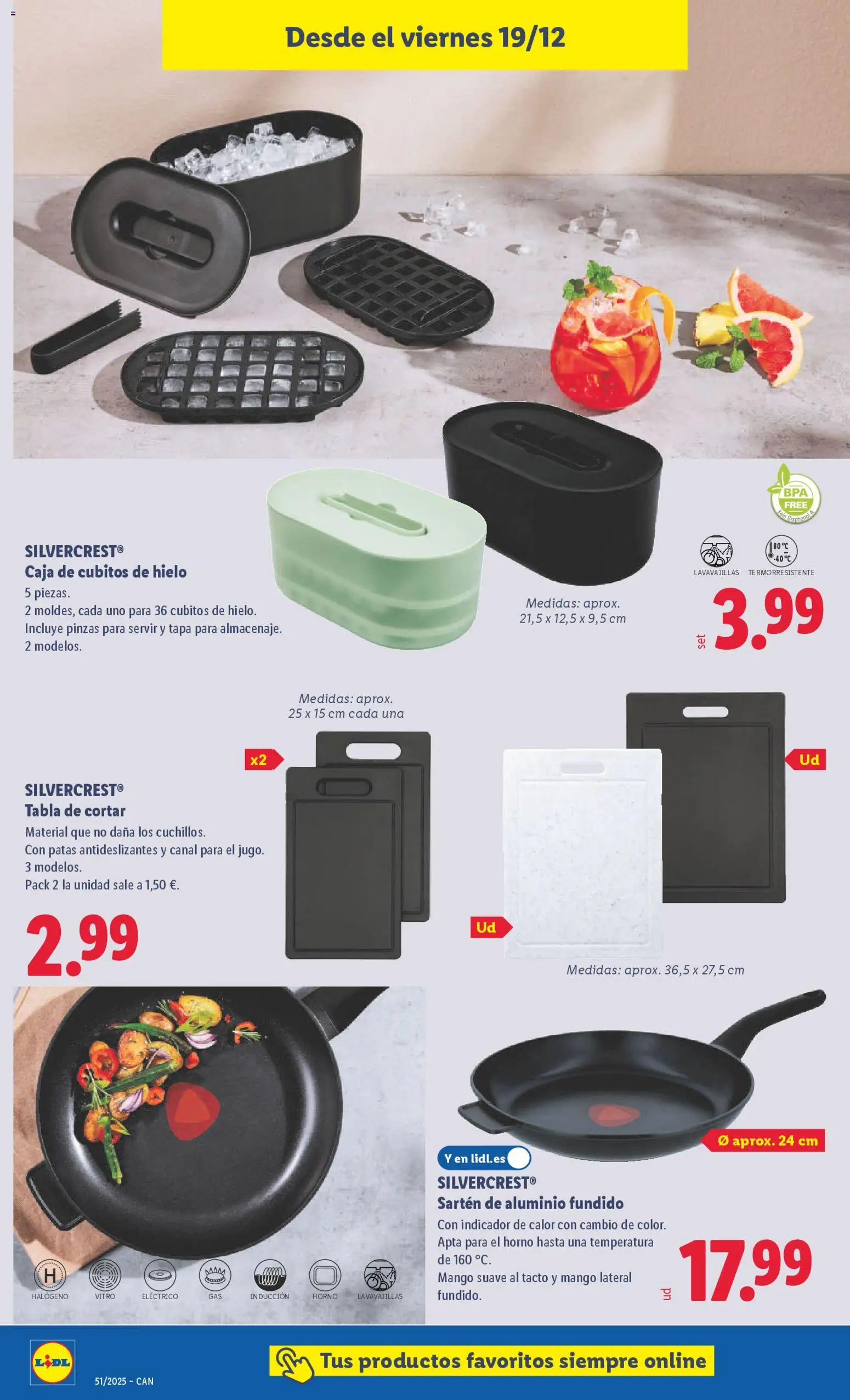Lidl - Canarias │ válido desde el 15.12.2025 | Página: 28 | Productos: Tabla de cortar, Pan, Lavavajillas, Ρούτερ