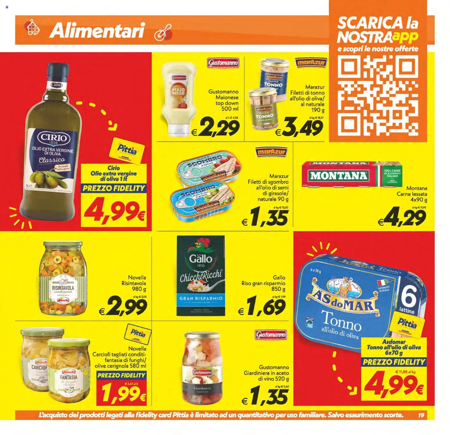 Volantino SuperConveniente del 17.04.2026 | Pagina: 19 | Prodotti: Riso, Maionese, Olive, Sgombro