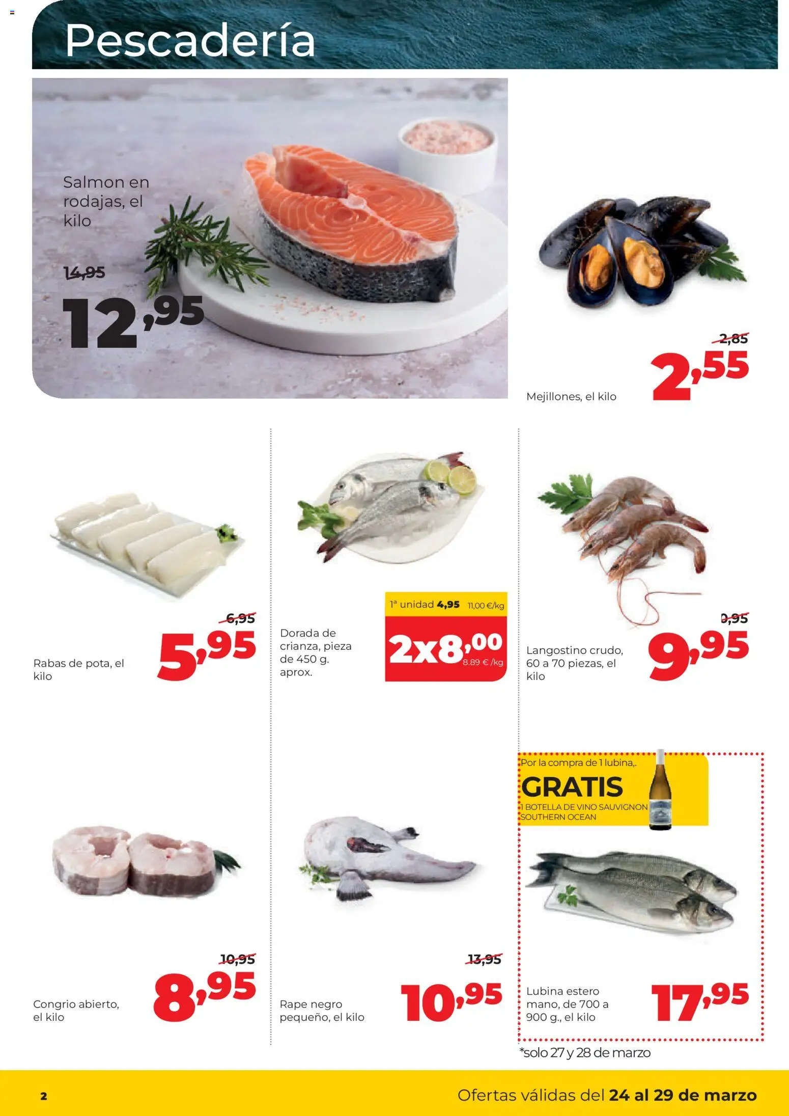 Alimerka folleto Asturias │ válido desde el 23.03.2026 | Página: 2 | Productos: Vino, Langostino