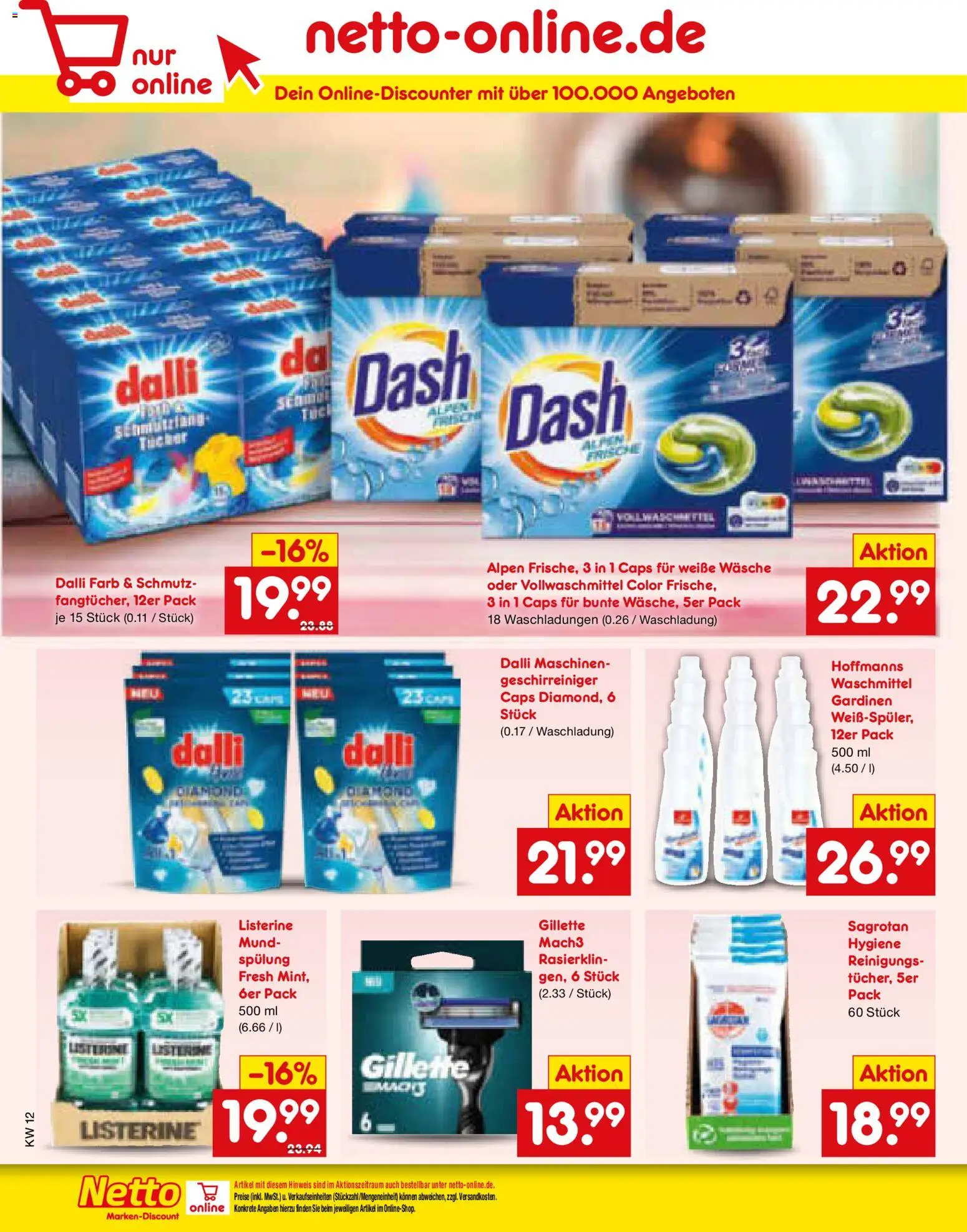 Netto Marken-Discount Prospekt 	 – gültig ab 16.03.2026 | Seite: 34 | Produkte: Spülung, Waschmittel, Listerine