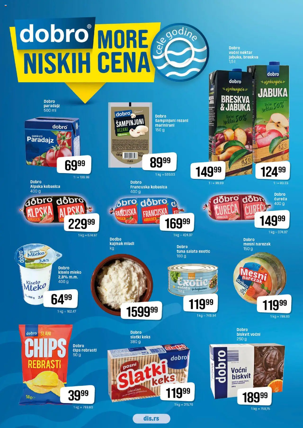 DIS katalog - važi od 03.07.2025 | Strana: 18 | Proizvode: Keks, Salata, Nektar, Breskva