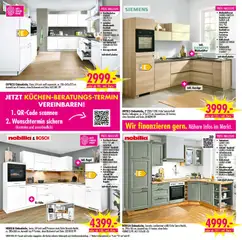 SB Möbel Boss Prospekt 	 ab 14.02.2026 gültig | Seite: 4 | Produkte: Siemens, Kühlschrank, Kochfeld, Kuchen