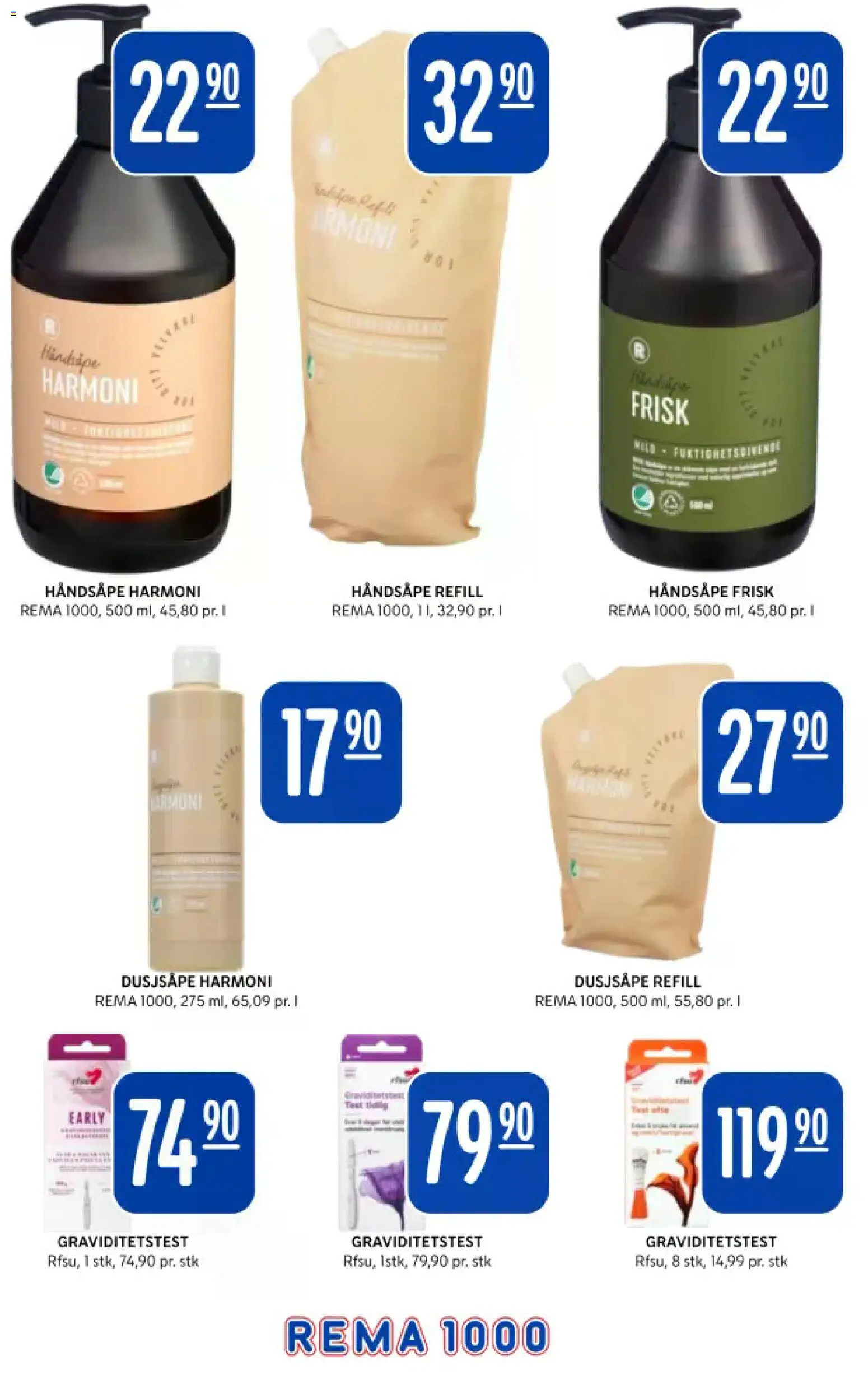 {H1} | Side: 27 | Produkter: Håndsåpe, Graviditetstest, Суміш дитяча