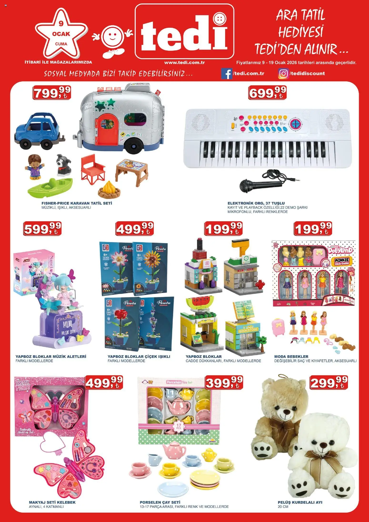 Tedi  - Katalog - 09.01.2026 tarihinden itibaren geçerlidir | Sayfa: 2 | Ürünler: Makyaj, Çay, Ocak