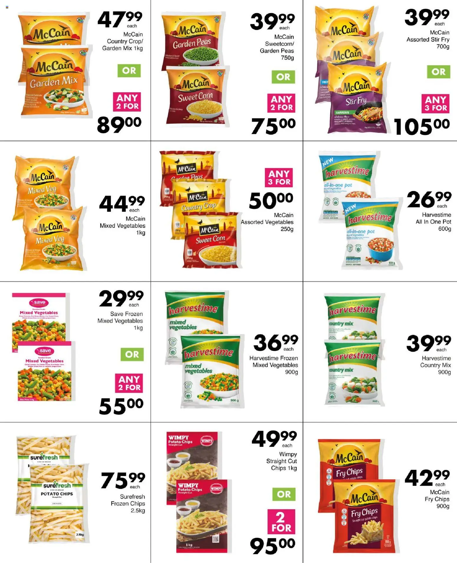 New Save catalogue – valid from 15.01.2026 | Page: 12 | Products: Corn, Chips, Vegetables