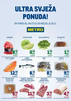 Metro - Ultra svježa ponuda - Pregled kataloga iz trgovine Metro, vrijedi od 27.10.2025