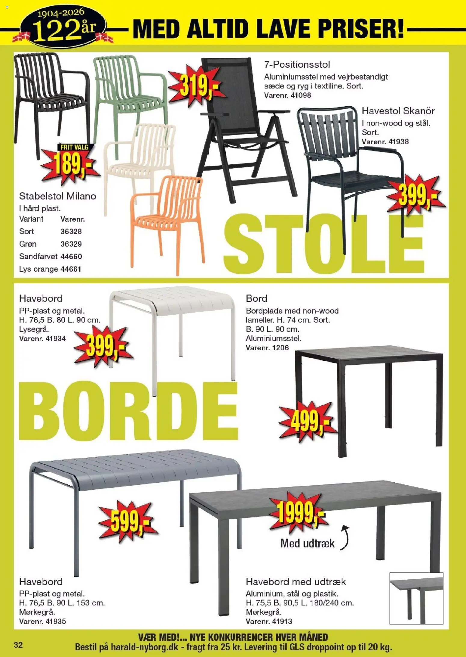 Harald Nyborg tilbudsavis – gyldig fra 09.04.2026 | Side: 34 | Produkter: Bord