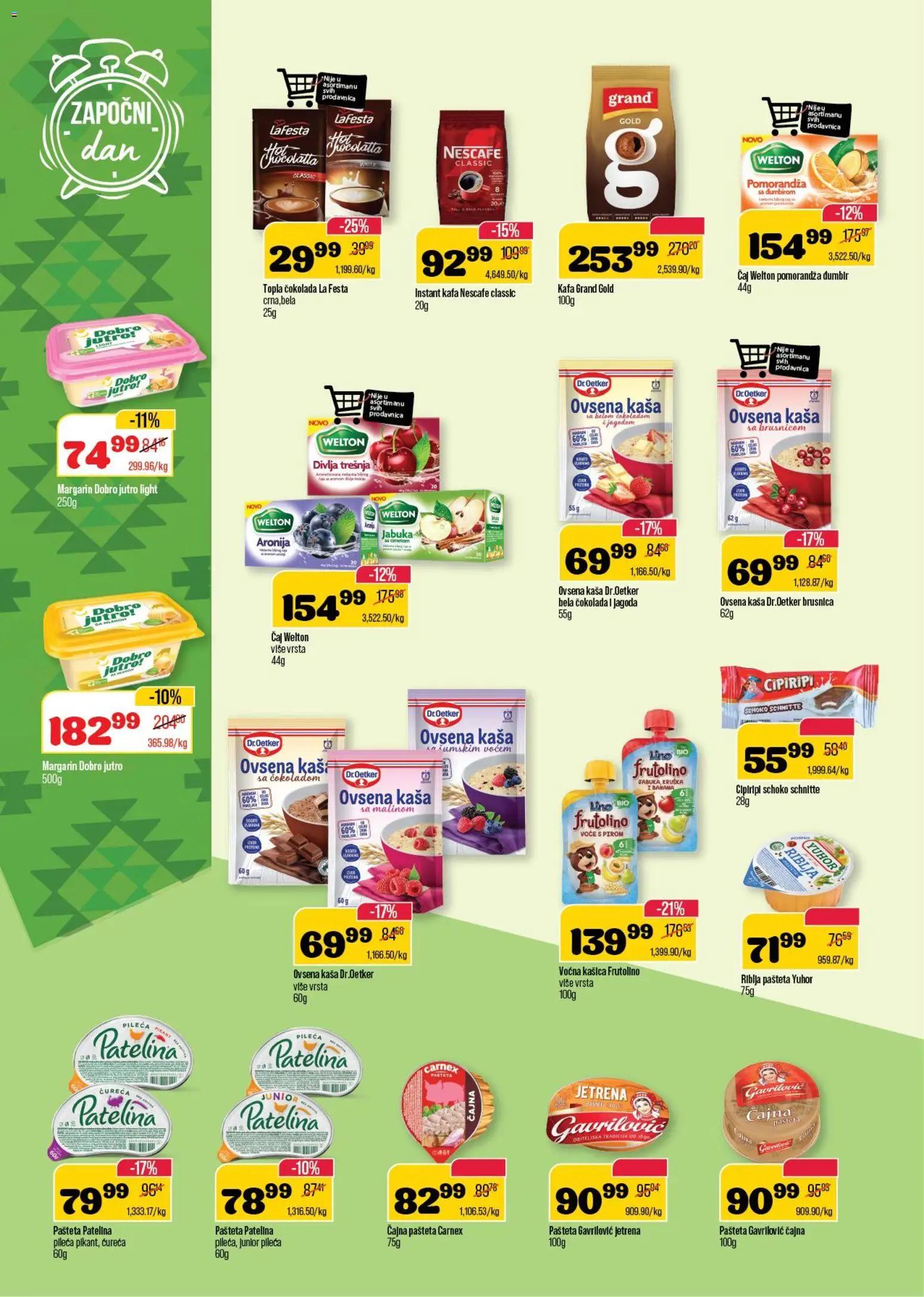 Senta Promet katalog - važi od 02.01.2026 | Strana: 4 | Proizvode: Ovsena kaša, Pomorandza, Čaj, Pašteta