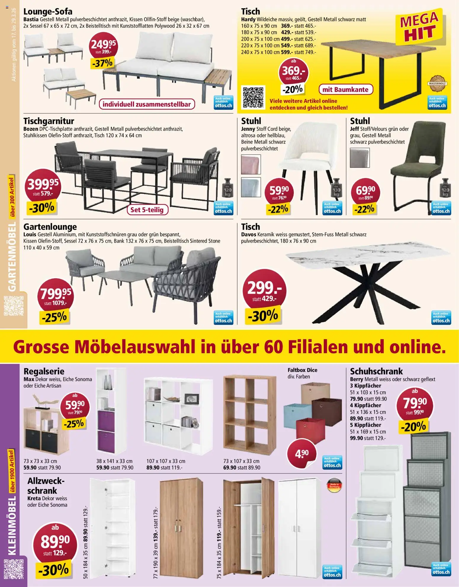 Otto's aktionen – gültig ab 17.03.2026 | Seite: 8 | Produkte: Kissen, Schrank, Schuhschrank, Beistelltisch