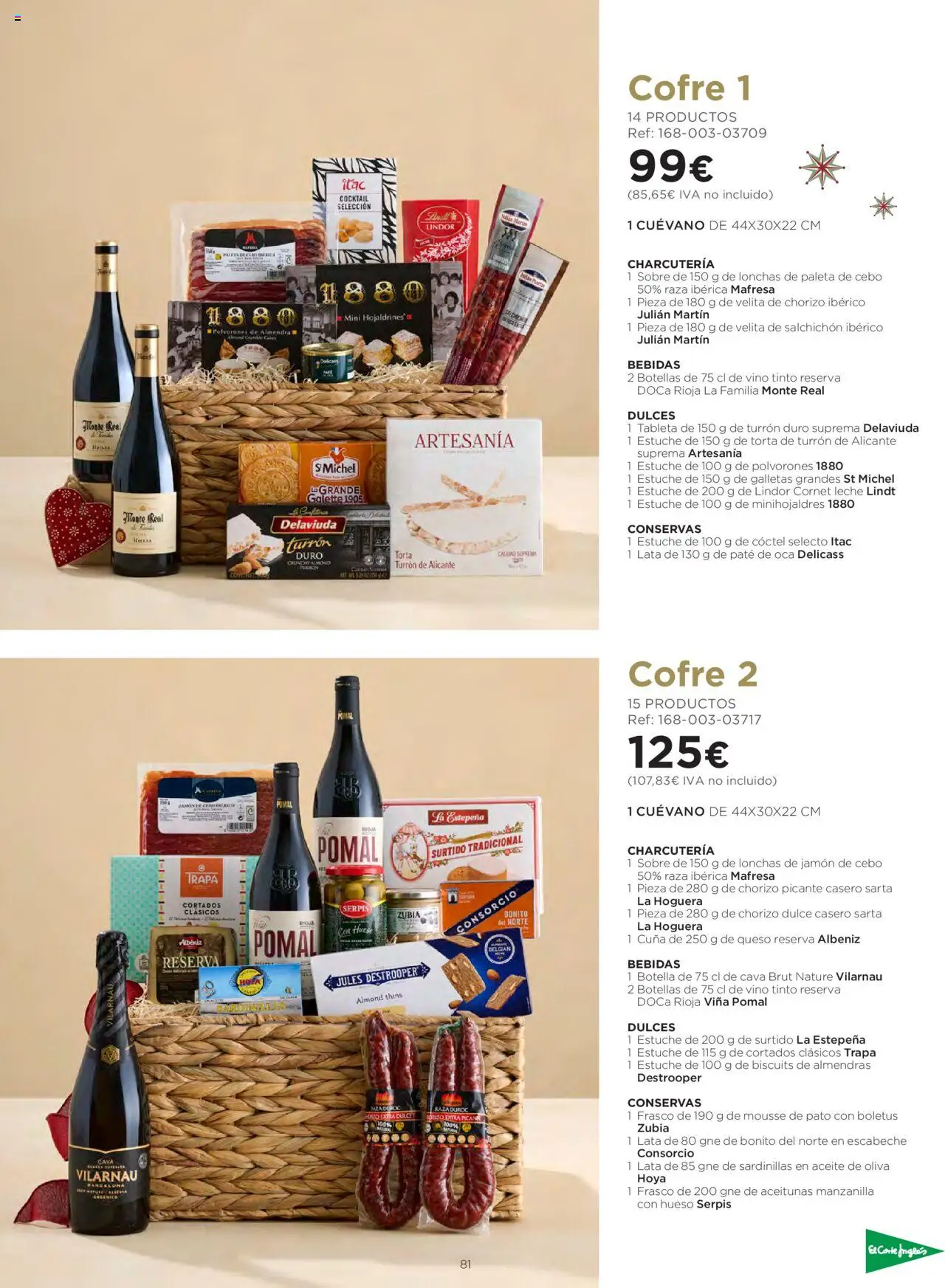 El Corte Inglés ofertas │ válido desde el 06.10.2025 | Página: 81 | Productos: Leche, Jamón, Κεραία, Aceite de oliva