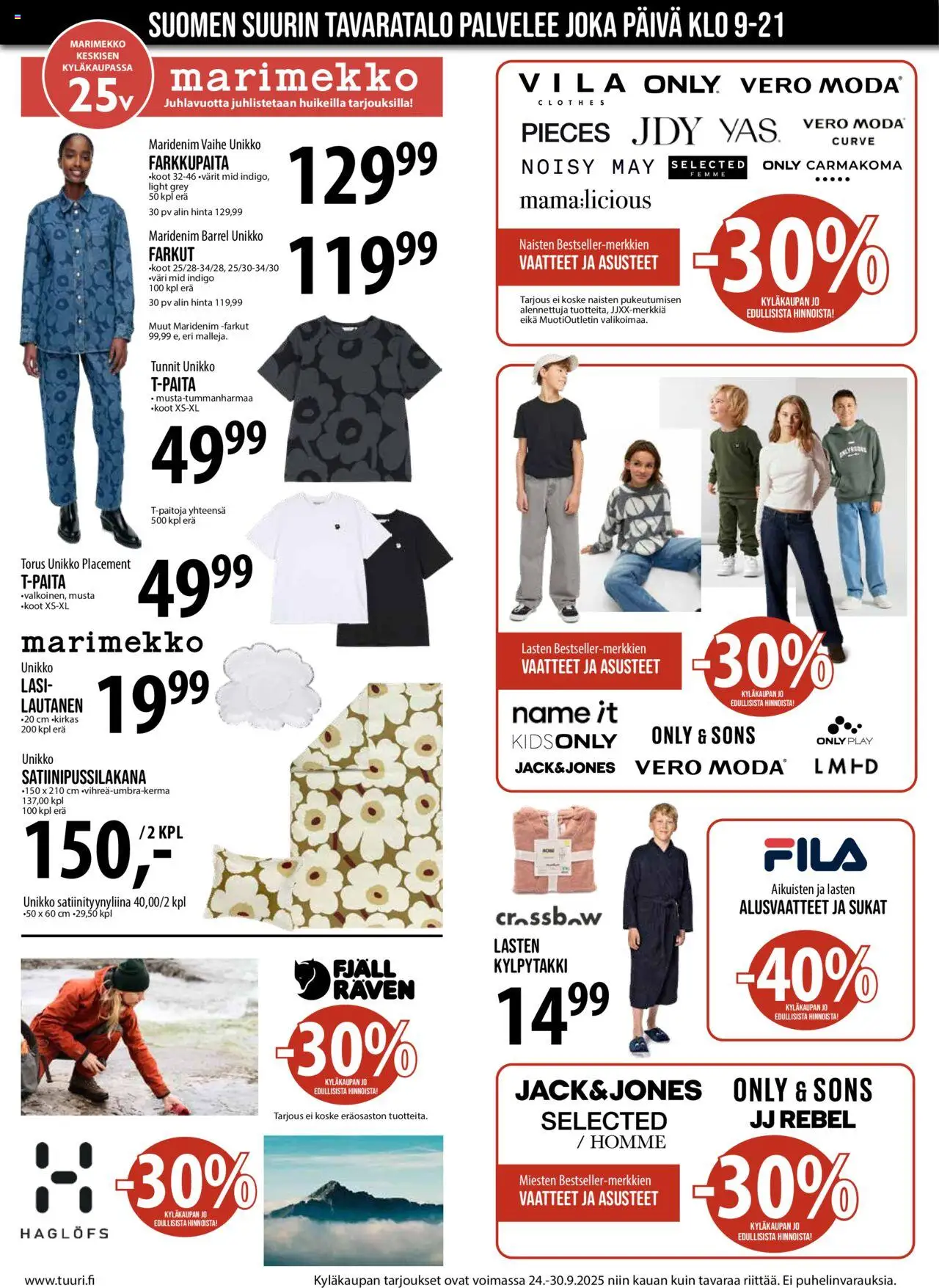 Tuuri tarjoukset – voimassa 24.09.2025 alkaen | Sivu: 2 | Tuotteet: Alusvaatteet, Sukat, Kylpytakki, Farkut