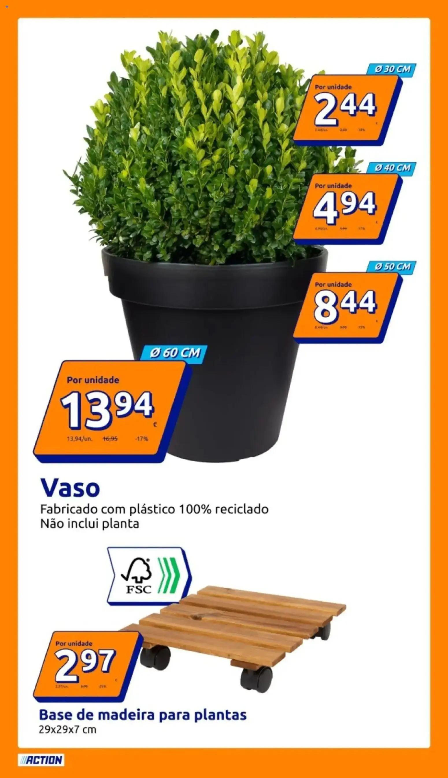 Action - Preços extremamente baixos │ válido de 25.02.2026 | Página: 13 | Produtos: Base, Vaso