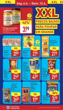 Pré-visualização Aldi folheto válido de 06.04.2026 | Página: 8 | Produtos: Amendoins, Cereais, Batatas fritas, Proteina