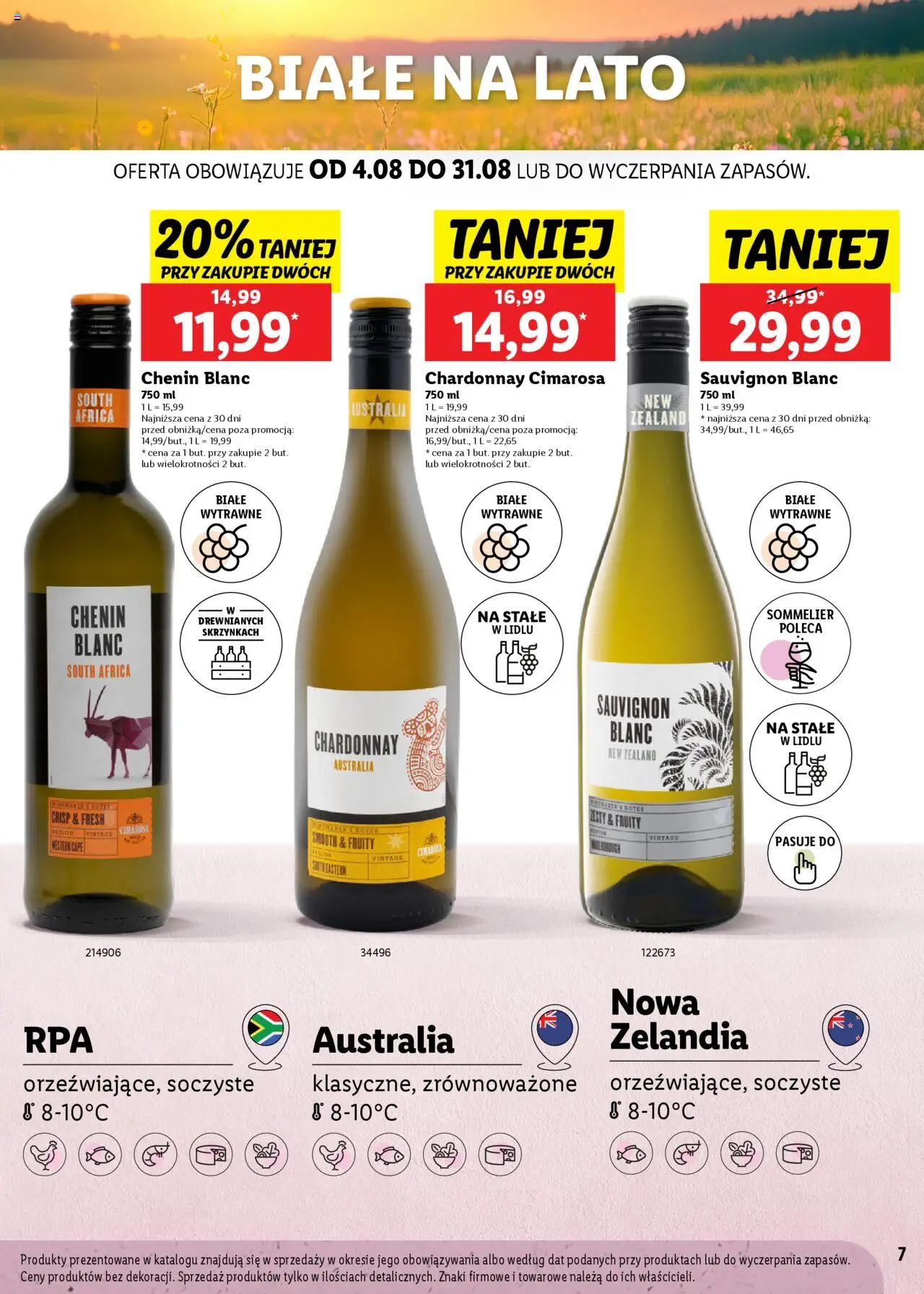 Lidl Katalog karta win od 04.08.2025 | Strona: 7 | Produkty: Chardonnay