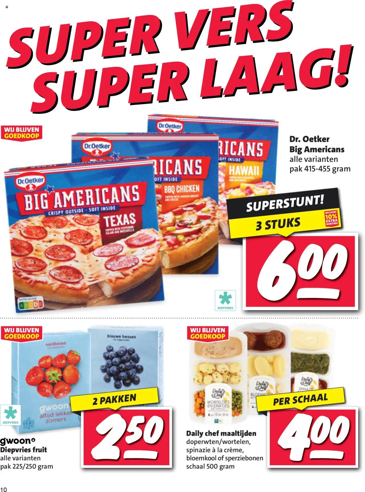  | Pagina: 10 | Producten: Spinazie, Schaal, La, Fruit