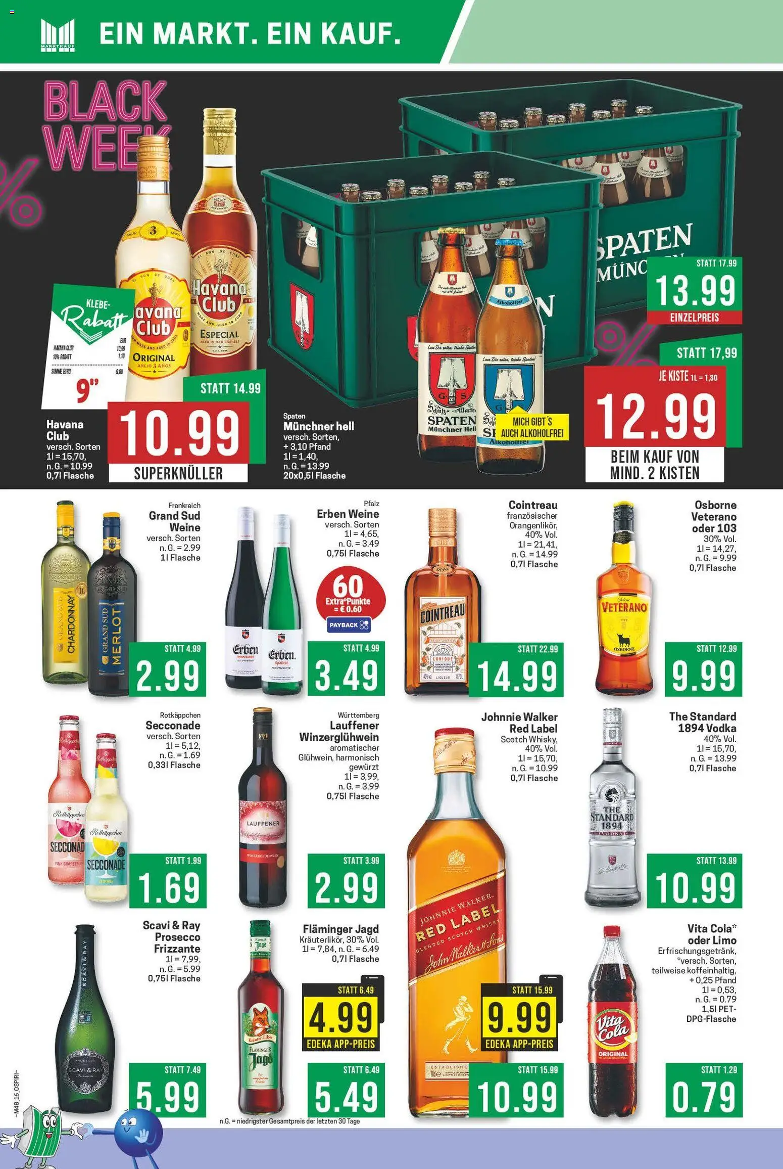 Marktkauf - Black Friday – gültig ab 24.11.2025 | Seite: 16 | Produkte: Havana club, Osborne, Merlot, Grapefruit