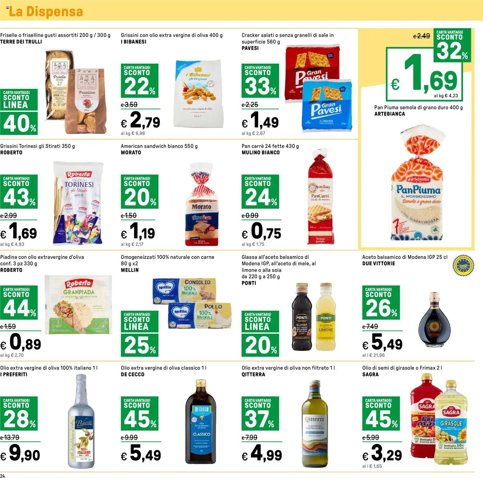 Volantino Iper del 15.12.2025 | Pagina: 24 | Prodotti: Pollo, Piadina, Aceto, Grissini