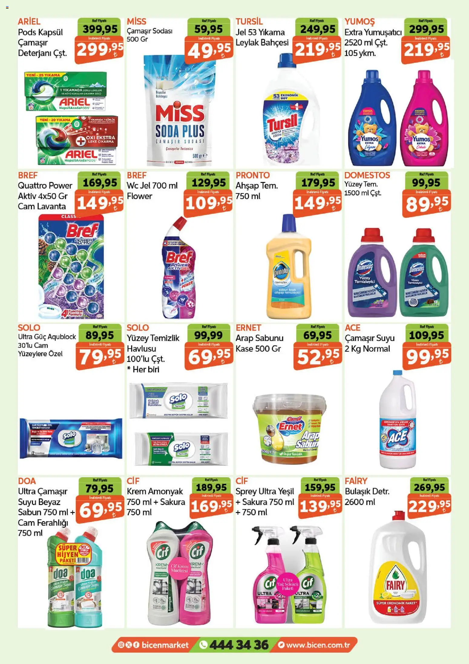 Biçen Market Katalog - 25.02.2026 tarihinden itibaren geçerlidir | Sayfa: 12 | Ürünler: Krem, Yumuşatıcı, Yüzey temizleyici, Soda