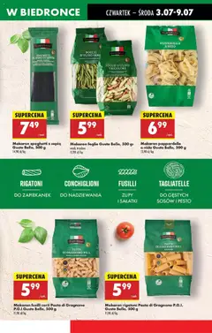 Biedronka gazetka - Oferta W tym tygodniu od 03.07.2025 | Strona: 33 | Produkty: Makaron pappardelle, Makaron spaghetti, Makaron fusilli, Makaron