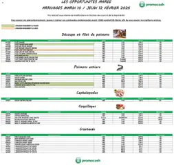 Promocash - Prévisualisation de Promocash Opportunités Marée valide à partir de 10.02.2026