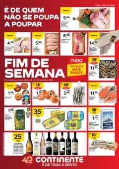 Pré-visualização Continente - Fim de Semana válido de 19.09.2025