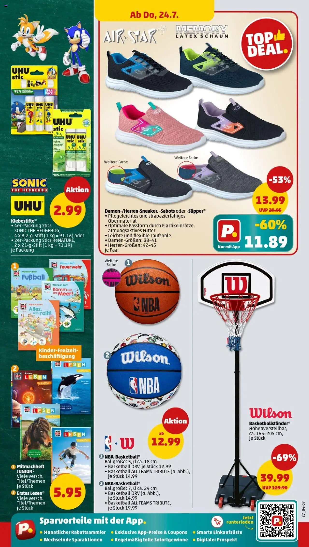 Penny - Bayern  - gültig ab dem 21.07.2025 | Seite: 27 | Produkte: Fußball, Basketball