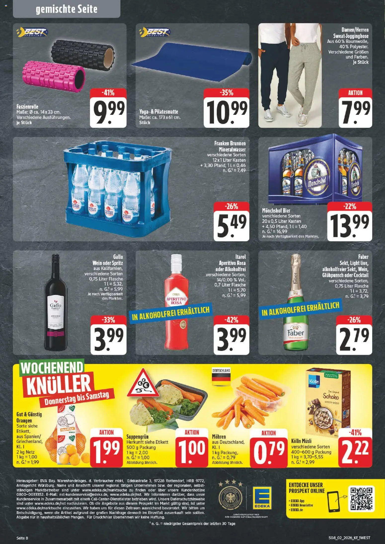 nah & gut Prospekt 	 – gültig ab 05.01.2026 | Seite: 8 | Produkte: Monchshof, Kolln, Orangen, Wein