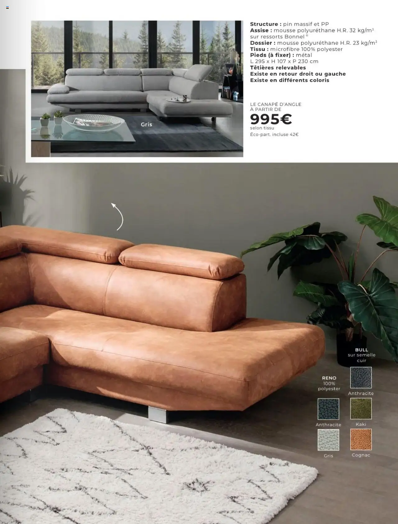{H1} | Page: 41 | Produits: Kaki, Mousse, Cognac, Canapé