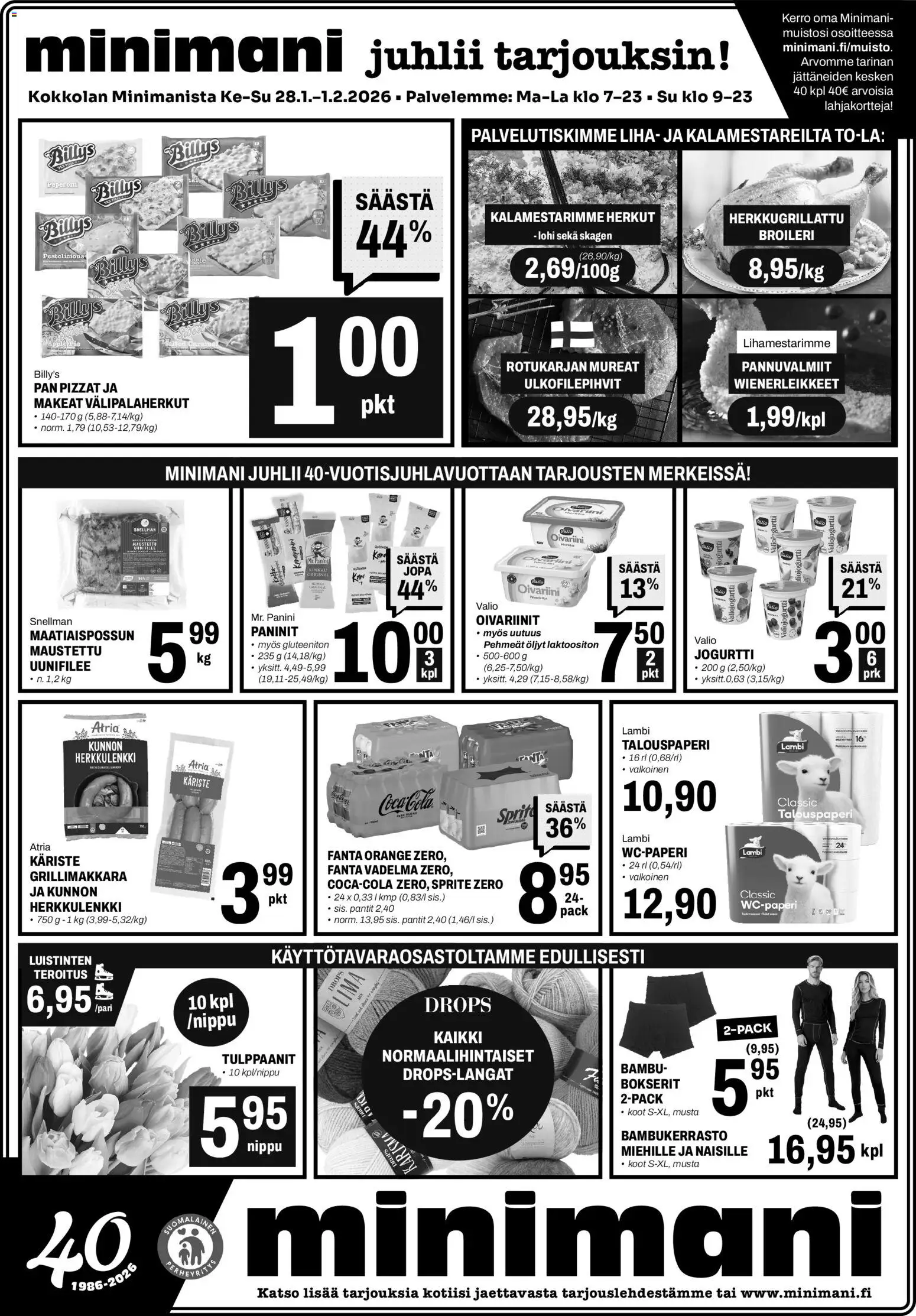 Minimani Tarjoukset - Kokkola – voimassa 28.01.2026 alkaen | Sivu: 1