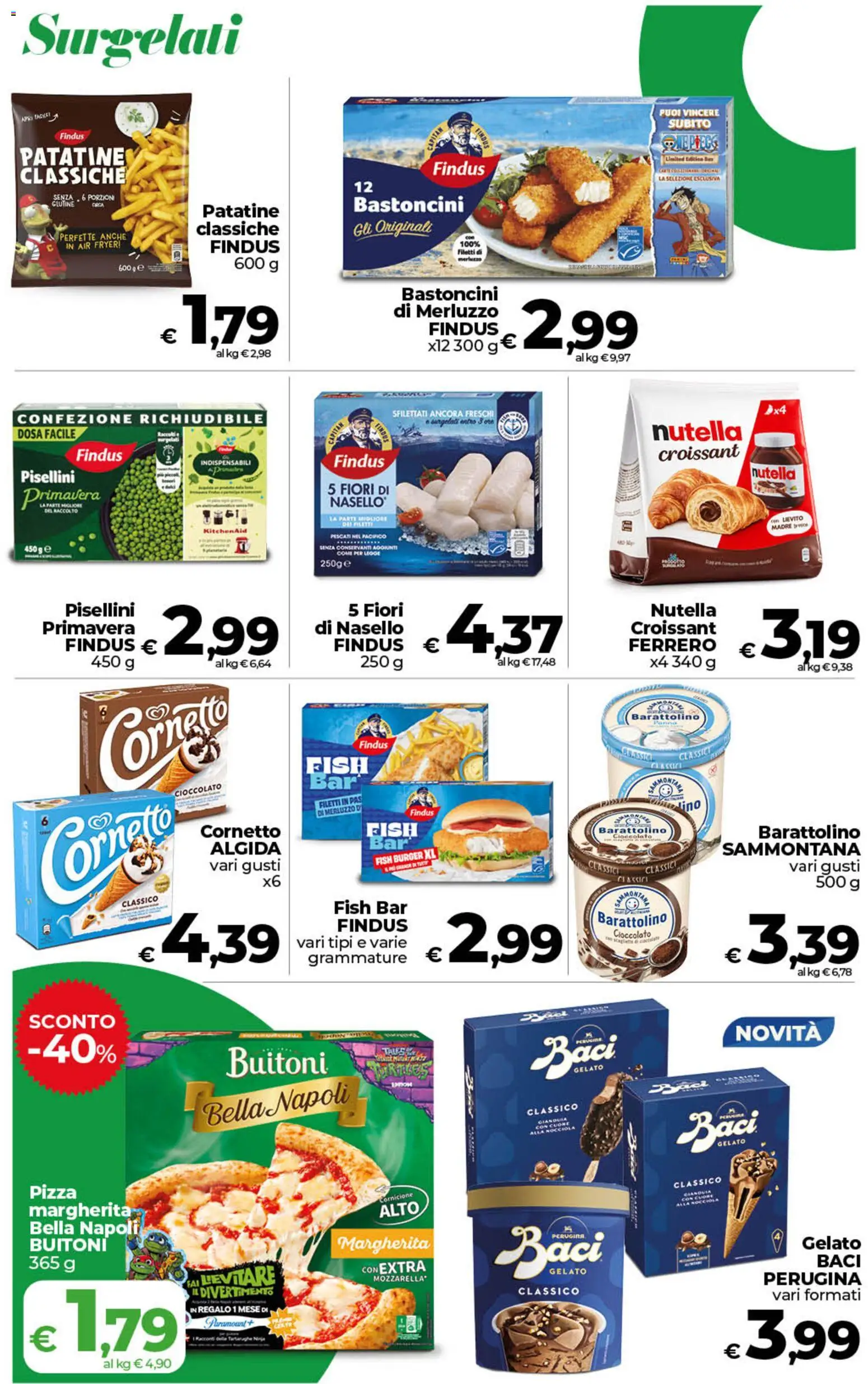 Volantino COOP del 07.04.2026 | Pagina: 19 | Prodotti: Cornetto, Patatine, Gelato, Nasello