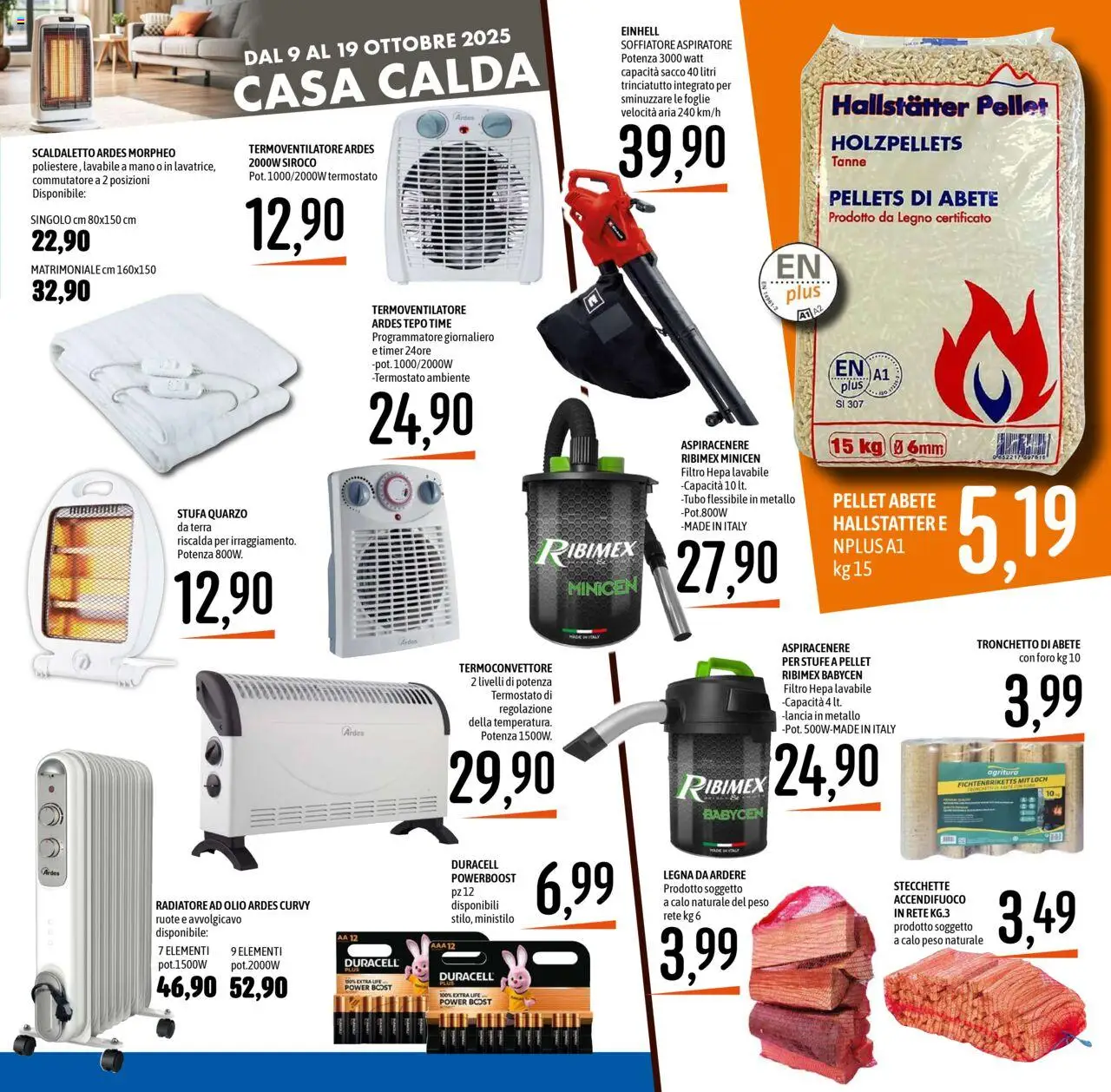 Volantino Emisfero del 09.10.2025 | Pagina: 31 | Prodotti: Pellet, Stufa, Olio, Tubo